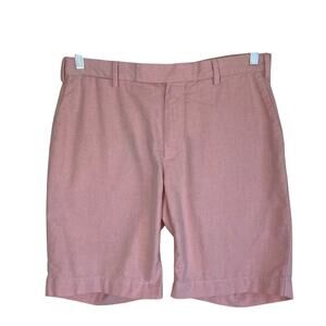 Polo Ralph Lauren Sz32 Cotton Chino Shorts Pale Pink Preppy Flat Front Old Money